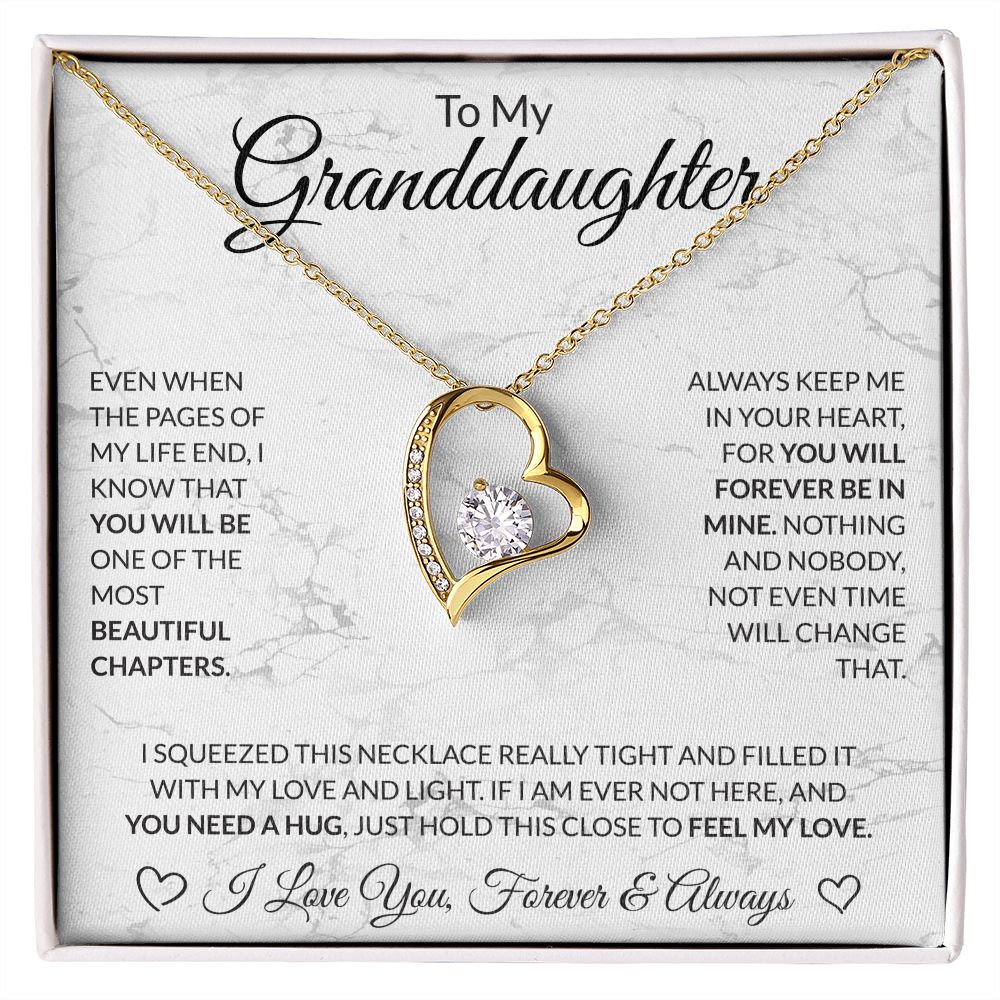 To My Granddaughter White BG