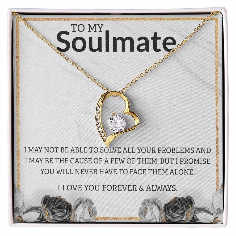 To My Soulmate Roses White BG