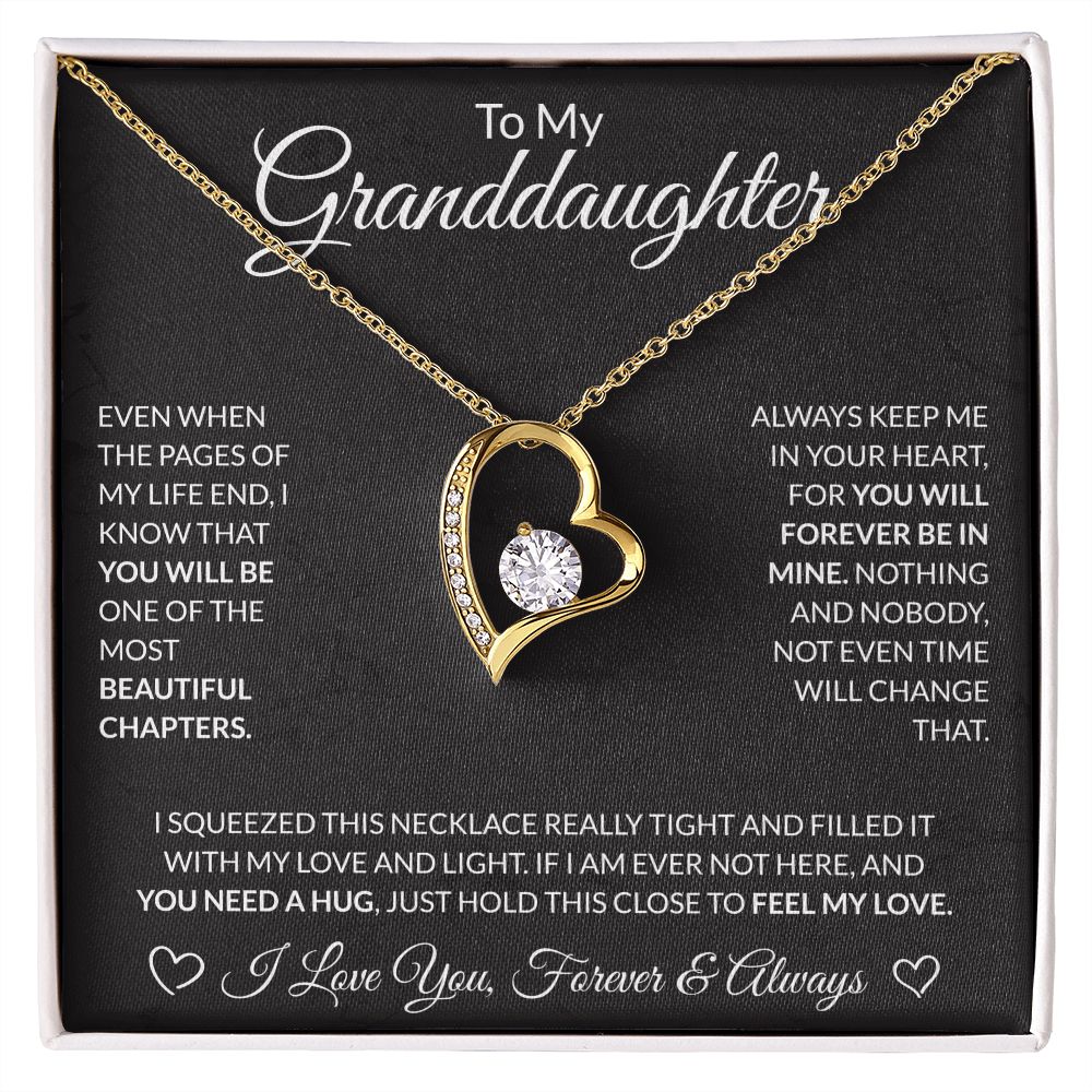 To My Granddaughter Black BG