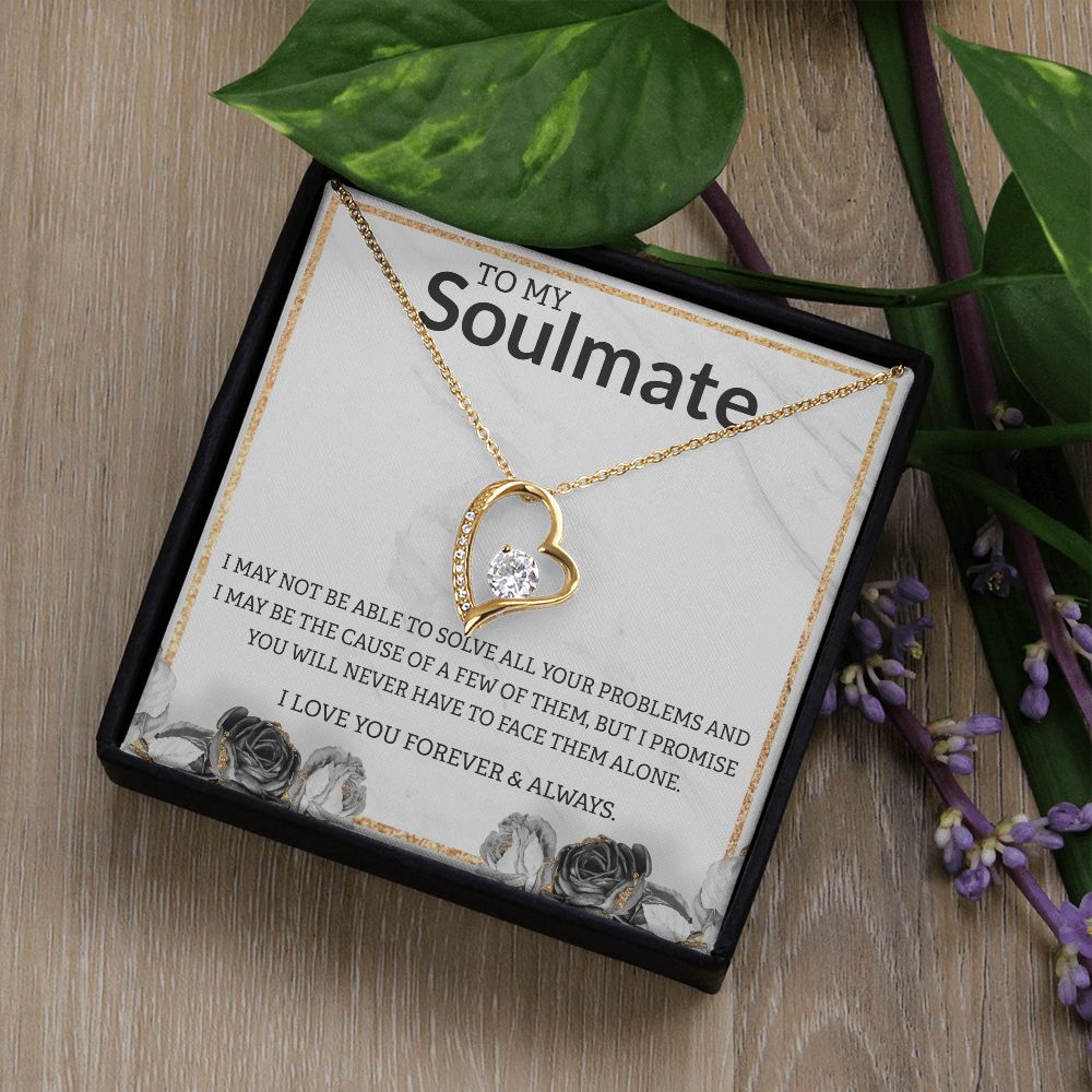 To My Soulmate Roses White BG