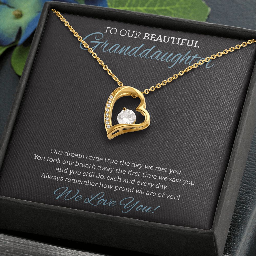 To Our Beautiful Granddaughter Black BG