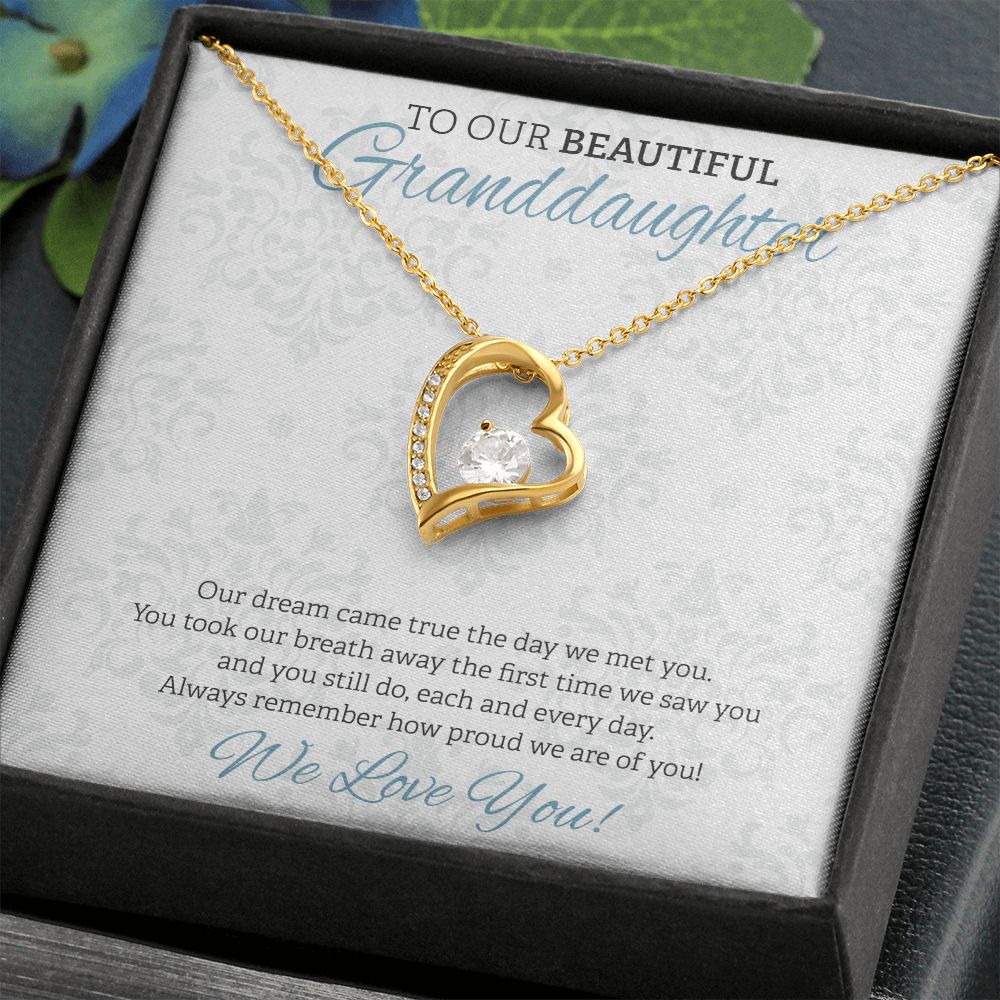 To Our Beautiful Granddaughter White BG