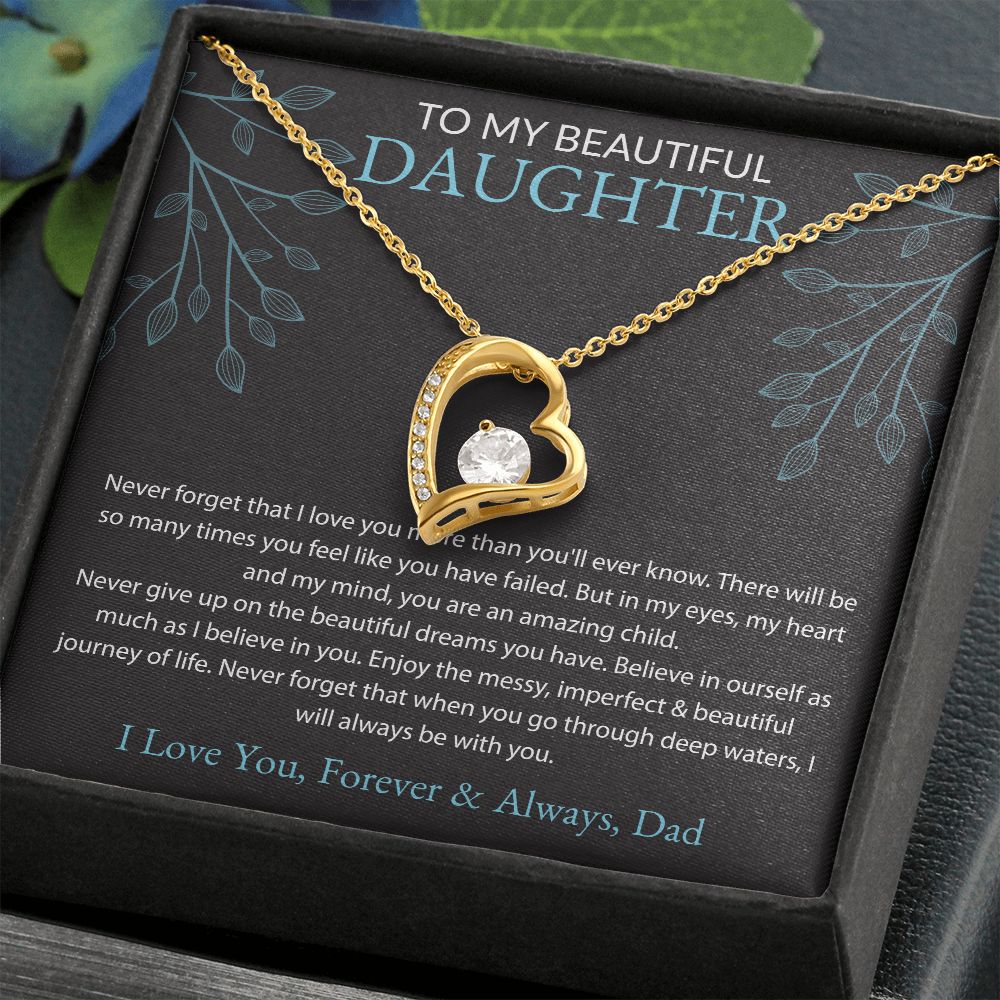 To My Beautiful Daughter, Dad Black BG